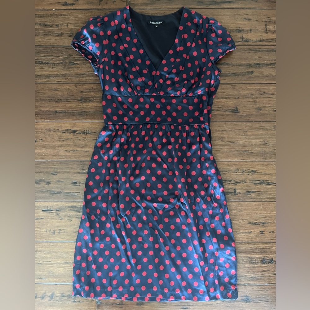 Betsey Johnson 💯 silk pencil dress wiggle sheath vintage retro